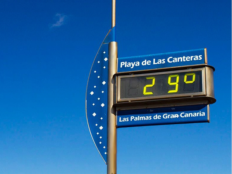 De temperaturen op Gran Canaria zijn het ganse jaar door tussen 20 en 35 graden